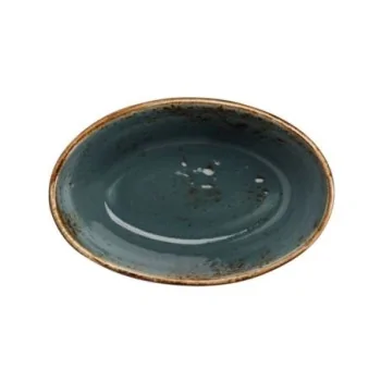 Steelite Performance Craft Blue Oval Baker 6 1/4'' x 4'' x 2'' (13 Oz) Craft Blue - Pack of 24