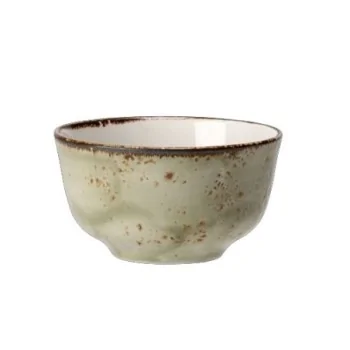 Steelite Performance Craft Green Sugar/Bouillon Cup Club 3 7/8'' x 2 1/8'' (8 Oz) Craft Green - Pack of 12