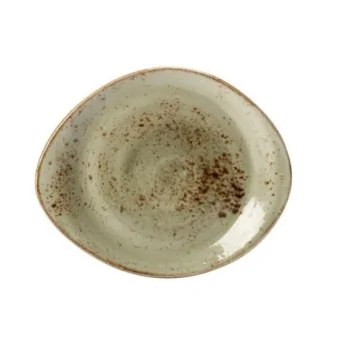 Steelite Performance Craft Green Plate 10'' x 8 1/8'' Craft Green - Pack of 12