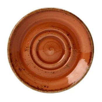 Steelite Performance Craft Terracott Saucer Double Well 5 3/4'' Craft Terracott - Pack of 36