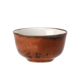 Steelite Performance Craft Terracott Sugar/Bouillon Cup Club 3 7/8'' x 2 1/8'' (8 Oz) Craft Terracotta - Pack of 12