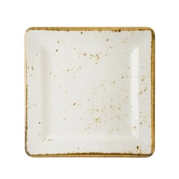 Creations Melamine Craft White Mel Plate Square 9'' Craft White Melamine - Pack of 6