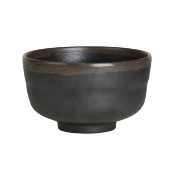 Delfin Melamine Grey Stone Bowl 4 7/8'' x 2 7/8'' (18 1/2 Oz) Grey Stone