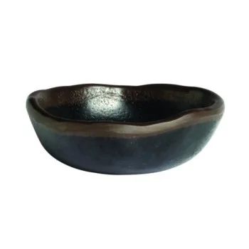 Delfin Melamine Grey Stone Bowl Small 3 1/4'' x 1'' (2 1/2 Oz) Grey Stone