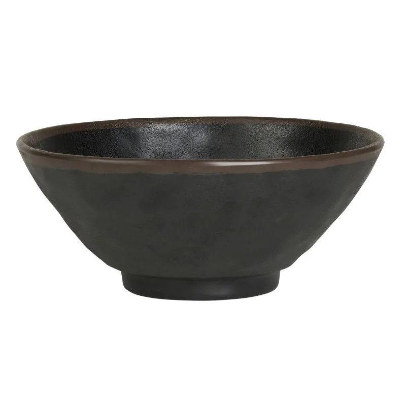 Delfin Melamine Grey Stone Bowl 8 1/4'' x 3 1/2'' (1 1/2 Qt) Grey Stone Delfin Melamine Grey Stone Bowl 8 1/4'' x 3 1/2'' (1 1/2 Qt) Grey Stone