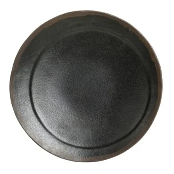Delfin Melamine Grey Stone Plate Round 6 3/8'' Grey Stone