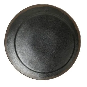 Delfin Melamine Grey Stone Plate Round 8'' Grey Stone