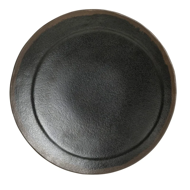 Delfin Melamine Grey Stone Plate Round 8'' Grey Stone Delfin Melamine Grey Stone Plate Round 8'' Grey Stone