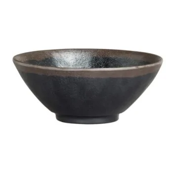 Delfin Melamine Grey Stone Bowl Small 5 1/2'' x 2 1/4'' (14 Oz) Grey Stone