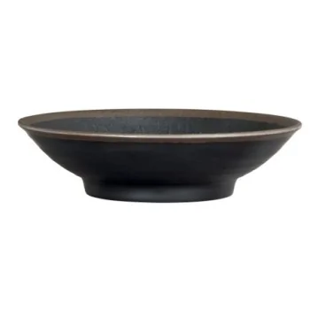 Delfin Melamine Grey Stone Bowl Large 9 3/4'' x 2 1/2'' (1 1/2 Qt) Grey Stone