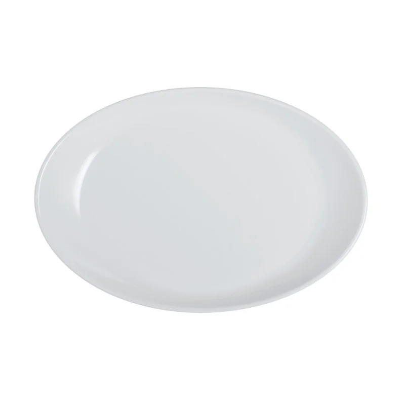 Creations Melamine Improv Oval Winged Coupe Platter 10 7/8'' x 7 1/2'' x 1 3/8'' Improv - Pack of 12
