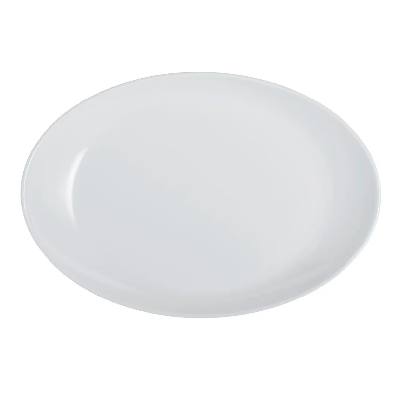Creations Melamine Improv Oval Winged Coupe Platter 13 3/8'' x 9 1/4'' x 1 1/2'' Improv - Pack of 12 Creations Melamine Improv Oval Winged Coupe Platter 13 3/8'' x 9 1/4'' x 1 1/2'' Improv - Pack of 12