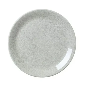 Steelite Performance Ink Crackle Gre Plate Coupe 10'' Ink Crackle Grey - Pack of 12