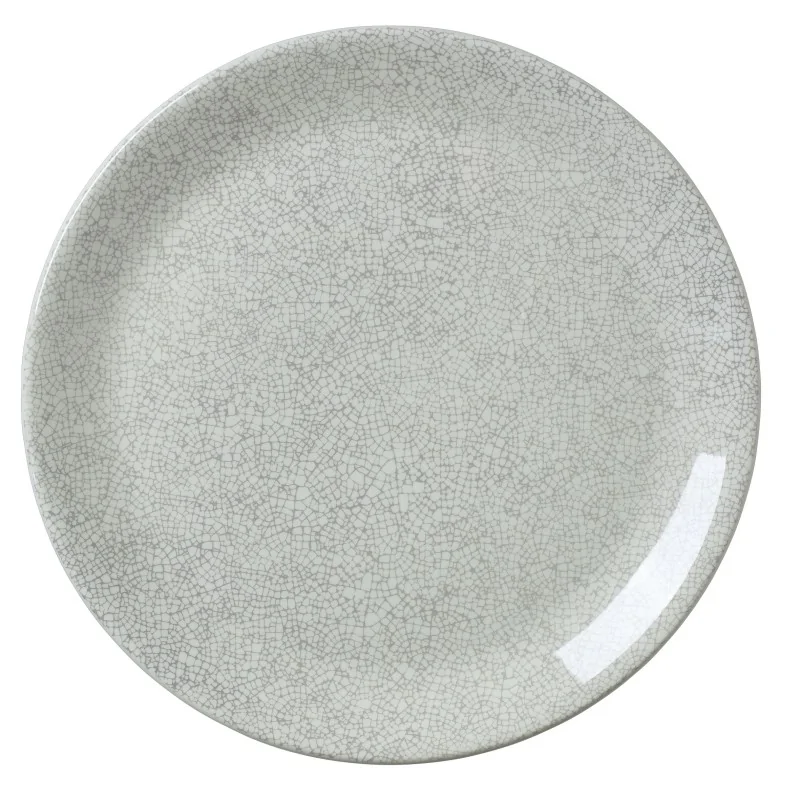 Steelite Performance Ink Crackle Gre Plate Coupe 8'' Ink Crackle Grey - Pack of 12