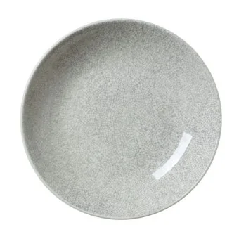 Steelite Performance Ink Crackle Gre Bowl Coupe 10'' x 1 3/4'' (1 3/8 Qt) Ink Crackle Grey - Pack of 12