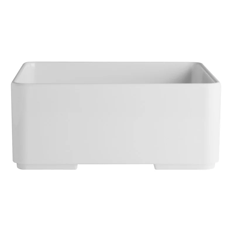 Creations Melamine Oasis Large Square Insert 6 5/8'' x 6 5/8'' x 2 3/4'' (1 1/2 Qt) Oasis - Pack of 4