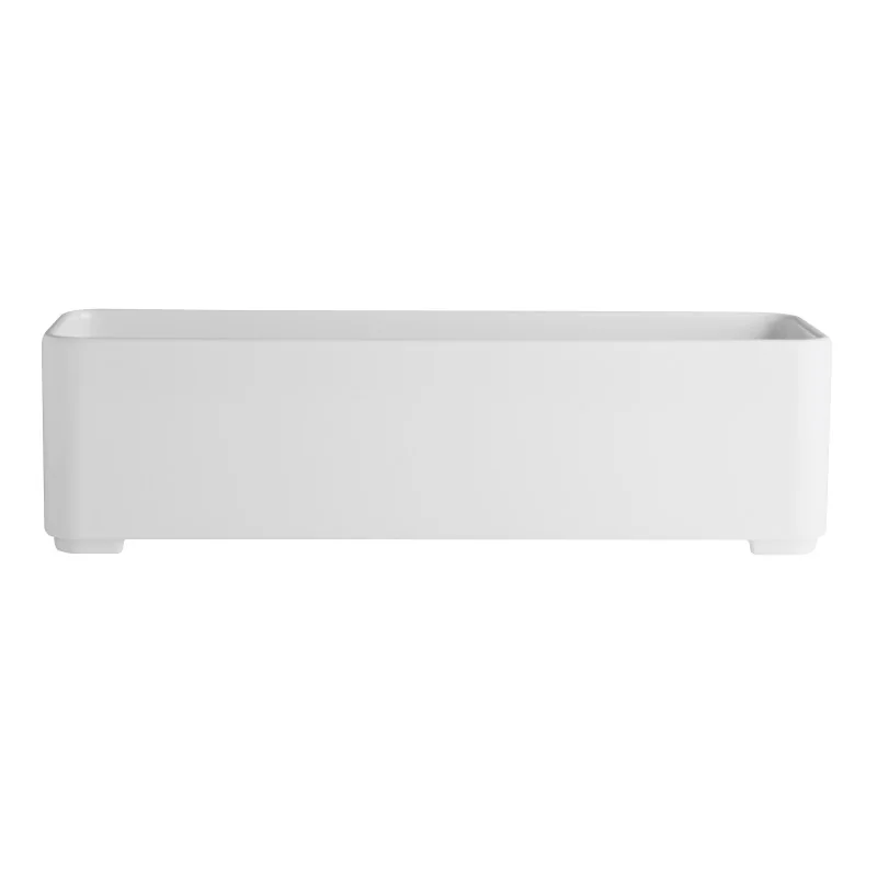 Creations Melamine Oasis Large Narrow Rectangle Insert 10'' x 3 1/4'' x 2 3/4'' (1 Qt) Oasis - Pack of 4 Creations Melamine Oasis Large Narrow Rectangle Insert 10'' x 3 1/4'' x 2 3/4'' (1 Qt) Oasis - Pack of 4