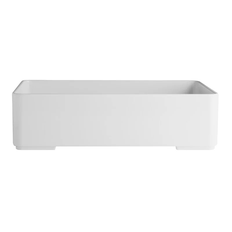 Creations Melamine Oasis Large Wide Rectangle Insert 10 1/8'' x 6 5/8'' x 2 3/4'' (2 1/2 Qt) Oasis - Pack of 4 Creations Melamine Oasis Large Wide Rectangle Insert 10 1/8'' x 6 5/8'' x 2 3/4'' (2 1/2 Qt) Oasis - Pack of 4