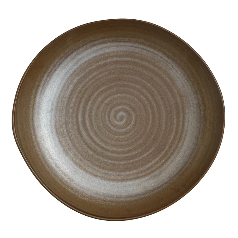 Folio Alpha Ceram Patina Bronze Plate 11 1/4'' Patina Bronze - Pack of 12