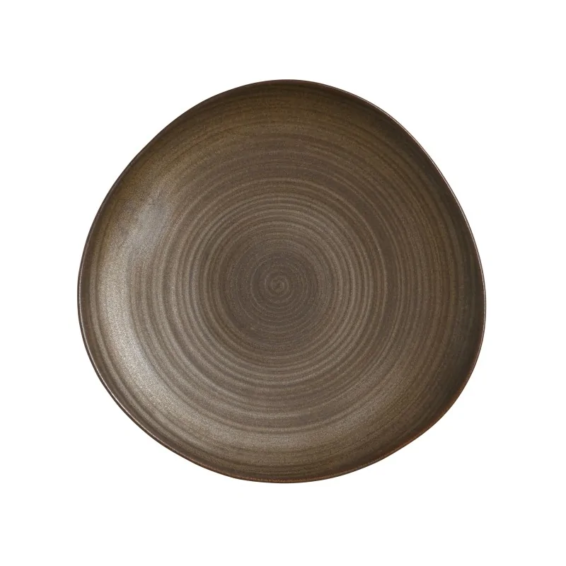 Folio Alpha Ceram Patina Bronze Plate 9'' Patina Bronze - Pack of 24