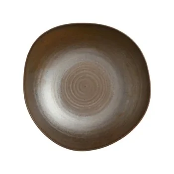 Folio Alpha Ceram Patina Bronze Bowl 8 3/4'' x 2 3/8'' (1 Qt) Patina Bronze - Pack of 24