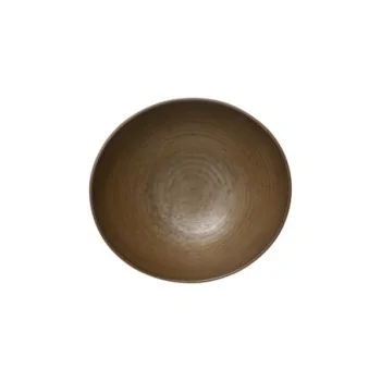 Folio Alpha Ceram Patina Bronze Bowl 6 1/2'' x 2 1/8'' (13 1/2 Oz) Patina Bronze - Pack of 24