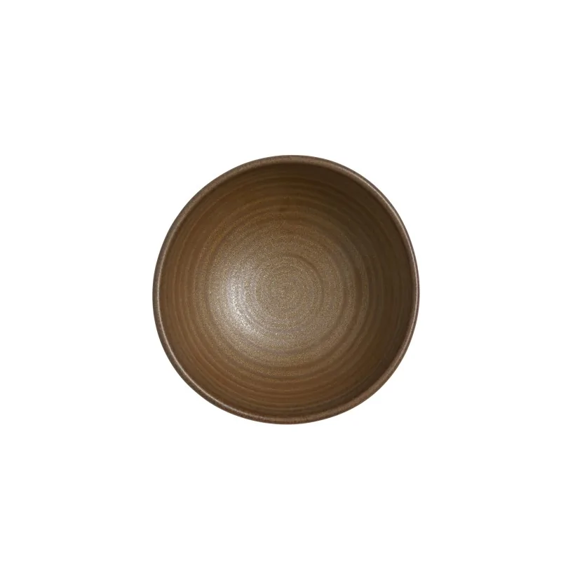 Folio Alpha Ceram Patina Bronze Ramekin 3 1/8'' x 1 3/4'' (4 Oz) Patina Bronze - Pack of 24