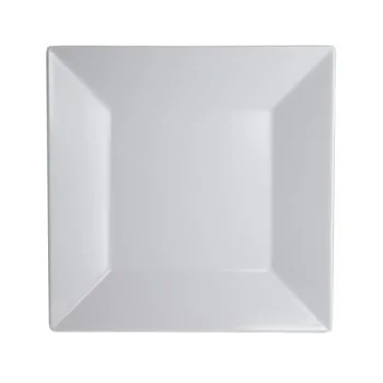 Creations Melamine Polar White Square Plate 6'' Polar White - Pack of 24