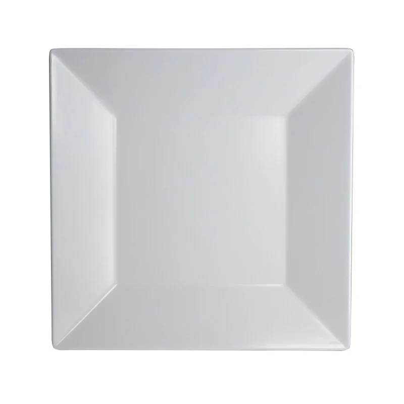 Creations Melamine Polar White Square Plate 6'' Polar White - Pack of 24