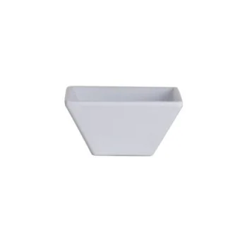 Creations Melamine Polar White Square Bowl 3'' x 1 1/2'' (3 Oz) Polar White - Pack of 72