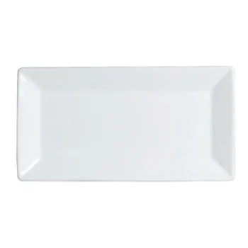 Varick DW Pub Rimmed Rectangle Tray 9 1/2'' x 5'' Pub - Pack of 12