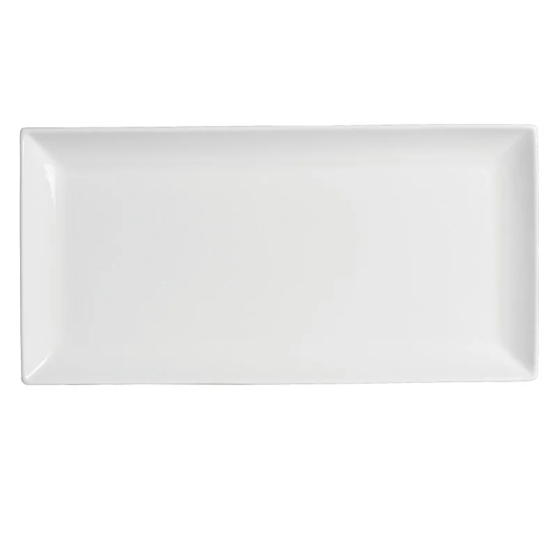 Varick DW Pub Rectangle Plate 15'' x 7'' Pub - Pack of 12 Varick DW Pub Rectangle Plate 15'' x 7'' Pub - Pack of 12