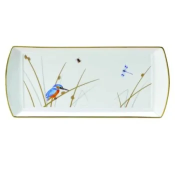 William Edwards Reed L/S Rectangle Tray 13 3/8'' x 6'' Reed - Pack of 12