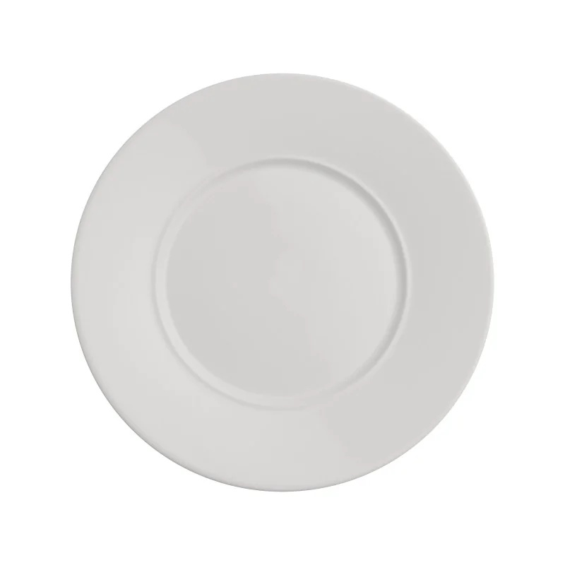 Rene Ozorio Luxury Bone Signature Ro Wing Plate 10 5/8'' (6'' Well) Signature Ro - Pack of 12 Rene Ozorio Luxury Bone Signature Ro Wing Plate 10 5/8'' (6'' Well) Signature Ro - Pack of 12