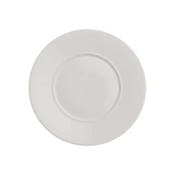 Rene Ozorio Luxury Bone Signature Ro Wing Plate 8 3/4'' (5'' Well) Signature Ro - Pack of 24