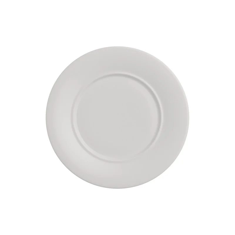 Rene Ozorio Luxury Bone Signature Ro Wing Plate 6 1/2'' (4 3/4'' Well) Signature Ro - Pack of 24 Rene Ozorio Luxury Bone Signature Ro Wing Plate 6 1/2'' (4 3/4'' Well) Signature Ro - Pack of 24