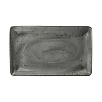 Steelite Performance Urban Smoke Tray Rectangle 10 5/8'' x 6 1/2'' Urban Smoke - Pack of 6