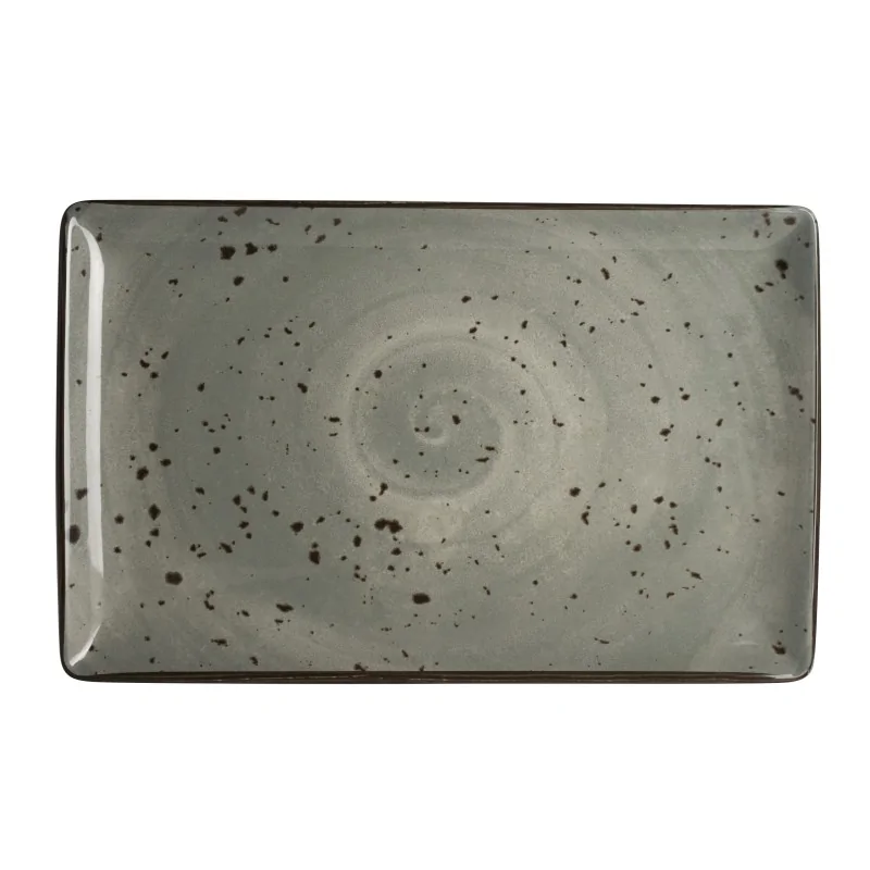 Creations Melamine Urban Smoke Rectangle Tray 12'' x 7 1/2'' Urban Smoke - Pack of 12 Creations Melamine Urban Smoke Rectangle Tray 12'' x 7 1/2'' Urban Smoke - Pack of 12