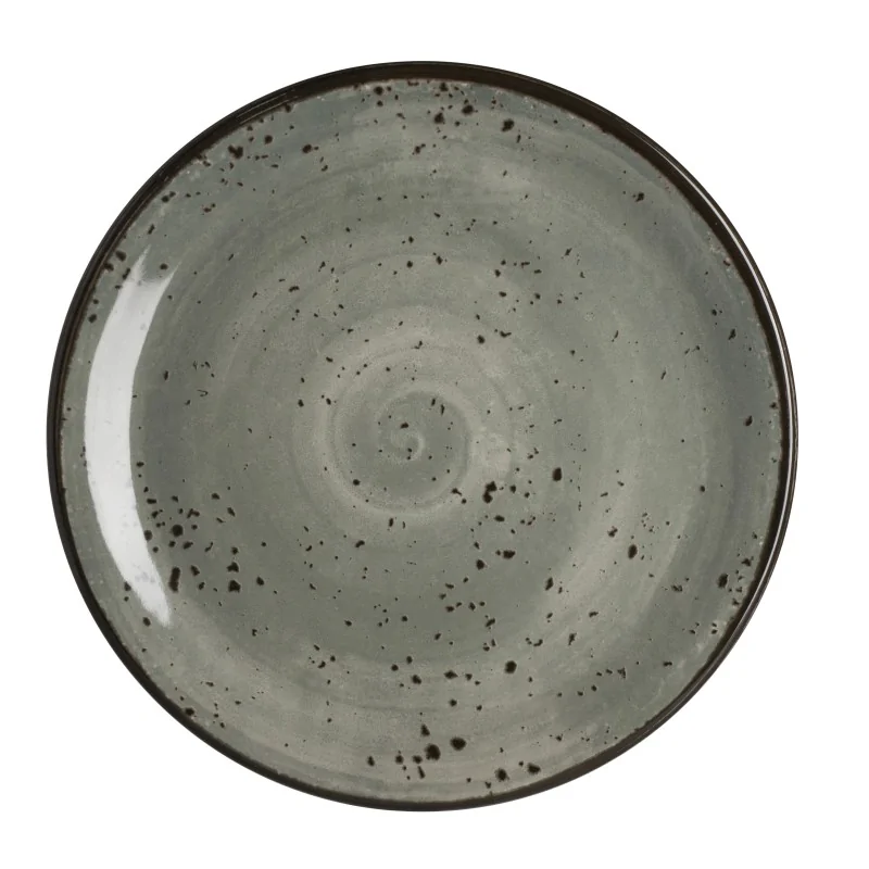 Creations Melamine Urban Smoke Coupe Plate 6'' Urban Smoke - Pack of 12 Creations Melamine Urban Smoke Coupe Plate 6'' Urban Smoke - Pack of 12