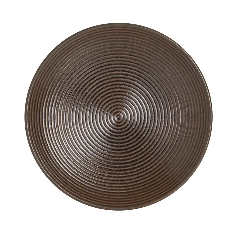 Rene Ozorio - Wabi Sabi Wabi Sabi Sienn Deep Coupe Plate Embossed 6 1/4'' x 1 1/4'' Wabi Sabi Sienna - Pack of 12