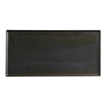 Rene Ozorio - Wabi Sabi Wabi Sabi Slate Tray Rectangle 11 1/4'' x 5 1/2'' Wabi Sabi Slate - Pack of 6