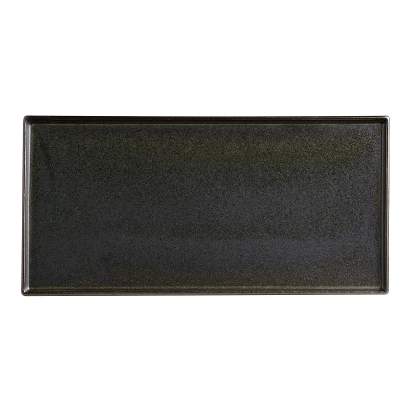 Rene Ozorio - Wabi Sabi Wabi Sabi Slate Tray Rectangle 11 1/4'' x 5 1/2'' Wabi Sabi Slate - Pack of 6