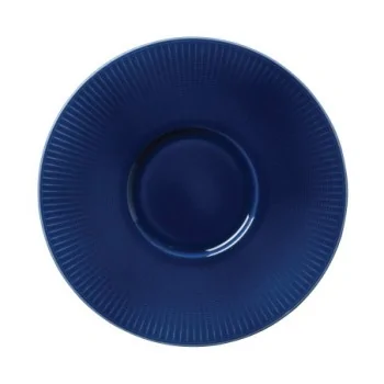 Steelite Distinction Willow Azure Gourmet Plate 11 1/4'' (4 3/4'' Well) Willow Azure - Pack of 6