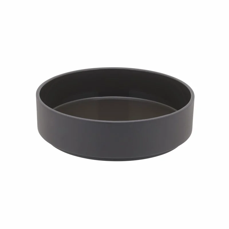Degrenne 234564 Degrenne Evento Grey Stoneware Low Salad Bowl - 25....