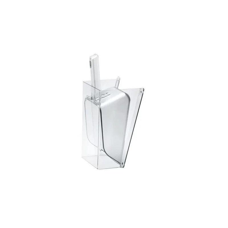 Cal-Mil Polycarbonate Wall Mount Scoop Guard With Scoop - 64oz