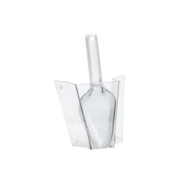 Cal-Mil Polycarbonate Wall Mount Scoop Guard With Scoop - 6oz