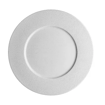 Degrenne 213936 Degrenne Graphique Blanc Round Presentation Plate W...