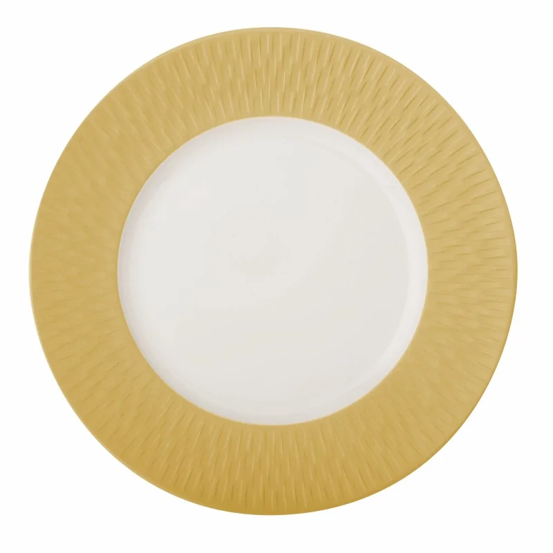 Degrenne 225193 Degrenne Boreal Satin Gold Round Presentation Plate... Degrenne 225193 Degrenne Boreal Satin Gold Round Presentation Plate...