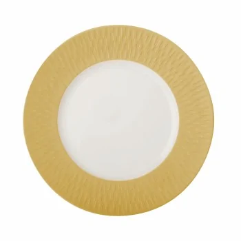Degrenne 225194 Degrenne Boreal Satin Gold Round Dinner Plate 28.5 ...