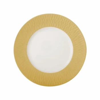 Degrenne 225195 Degrenne Boreal Satin Gold Round Dessert Plate 22.5...